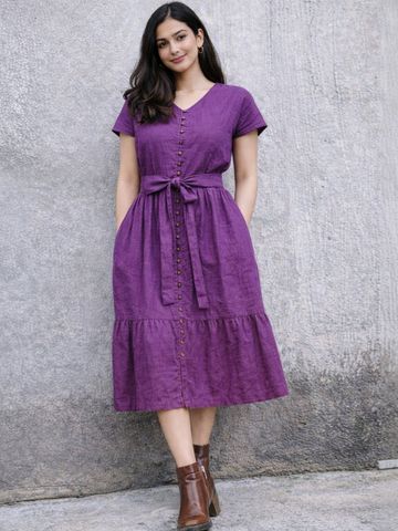 Suo Fit & Flare Midi Dress