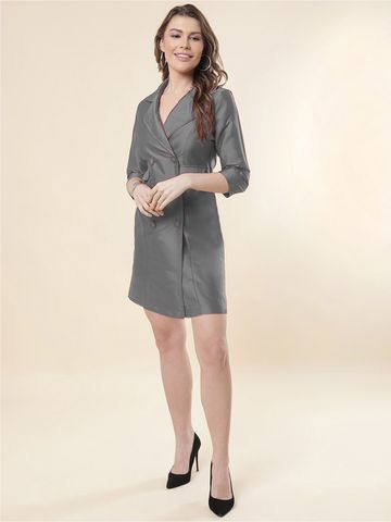 A.T.U.N. Shirt Collar Blazer Dress
