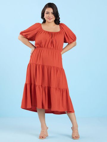 Big Hello - The Plus Life A-Line Midi Dress