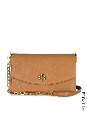 Buy Tory Burch Tan Brown Leather Sling Bag - 598 - Accessories for ...