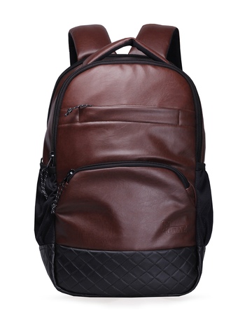 F Gear Unisex Brown Luxur Laptop Backpack