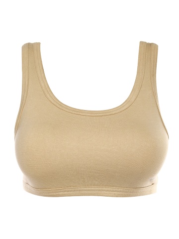 Jockey Comfies Skin Coloured Sports Bra 1582 available at Myntra for Rs.199