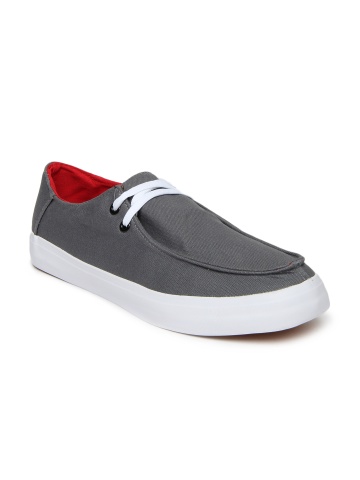 Buy Roadster Men Grey Canvas Shoes - 632 - Footwear for Men - 111500