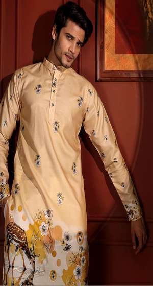 CHARLOTTE GRACIOUS Men Printed Kurta