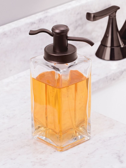 INTERDESIGN Transparent Glass Soap Dispenser