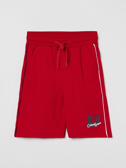 max Boys Red Regular Shorts
