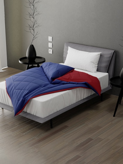 Stoa Paris Red & Blue Microfiber AC Room Single Bed Comforter