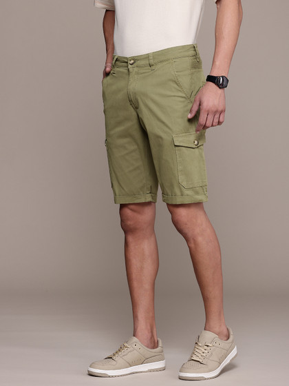 Price History of Nautica Men Slim Fit Cargo Shorts from Myntra