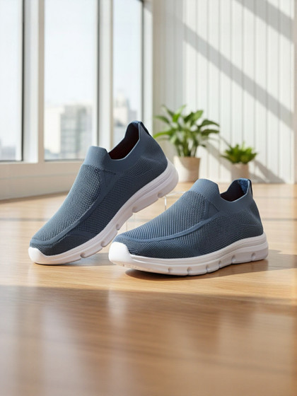 Price History of Asian SUPERWALK-05 Men's Blue Walking Shoes from