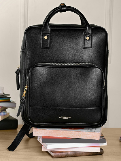 Price History of Accessorize London Women's Faux Leather Black Pocket Handle Backpack With 12" Laptop Sleeve from Amazon 63_74404848 Price History of Accessorize London Women's Faux Leather Black Pocket Handle Backpack With 12" Laptop Sleeve from Amazon 63_74404848