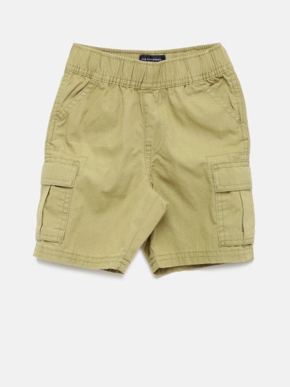 The Childrens Place Boys Solid Cargo Shorts