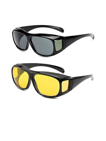 TEEMOODS Men Pack of 2 Sunglasses