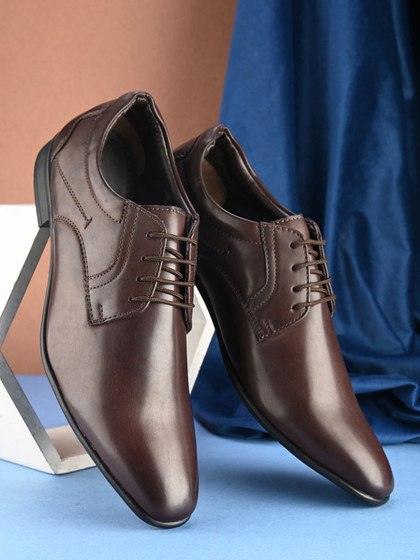 Price History of INVICTUS Men Round Toe Formal Derbys from Myntra