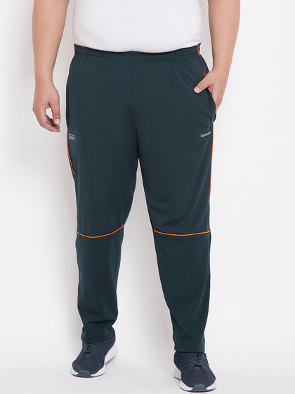 bigbanana Men Teal Green Solid Rapid Dry Track Pants