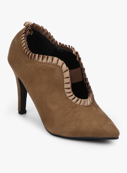 Khaki Solid Pumps