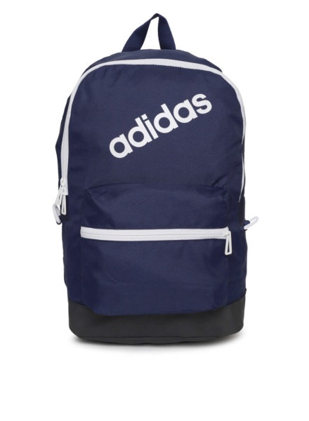 Navy Blue Brand Logo Backpack