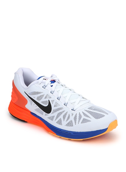 Nike Lunarglide 6 White Running Shoes Nike Sports Shoes