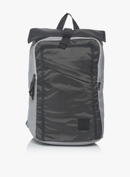 Unisex Grey Solid Backpack