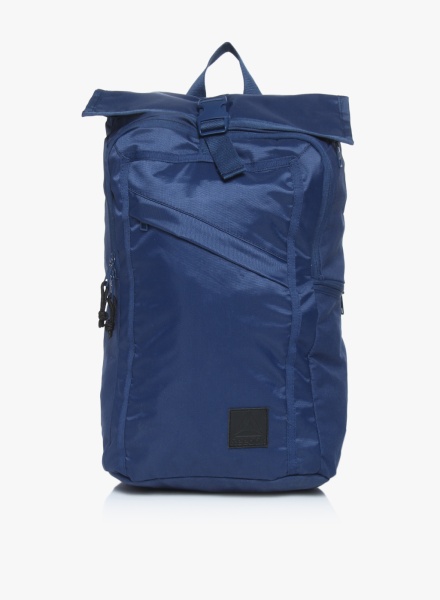 Unisex Navy Blue Solid Backpack