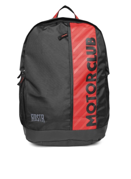 Black & Red Alphanumeric Backpack