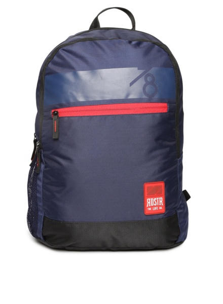 Navy Blue Graphic Backpack