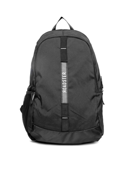 Roadster Unisex Black Printed Detail Backpack