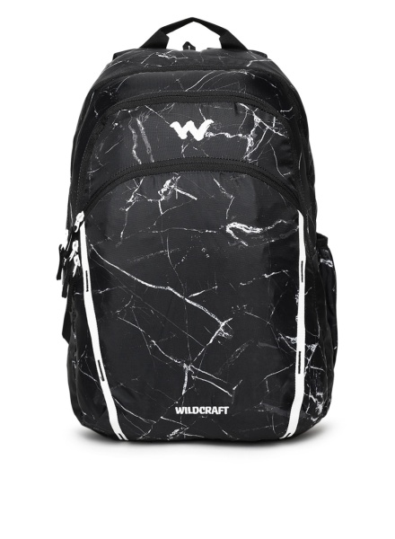 Black Graphic Backpack