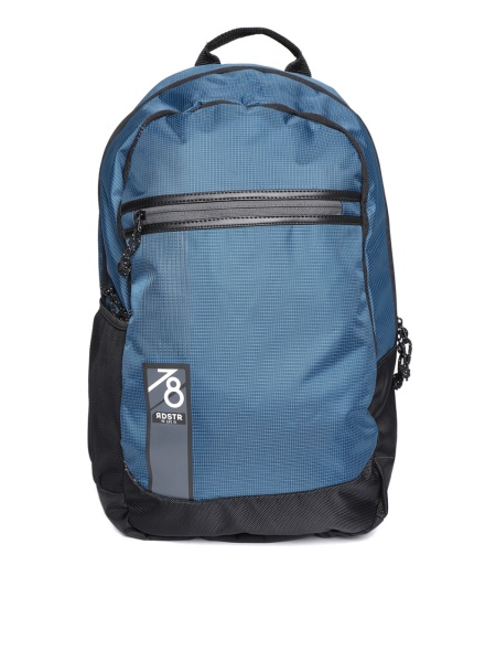 Teal & Black Graphic Backpack