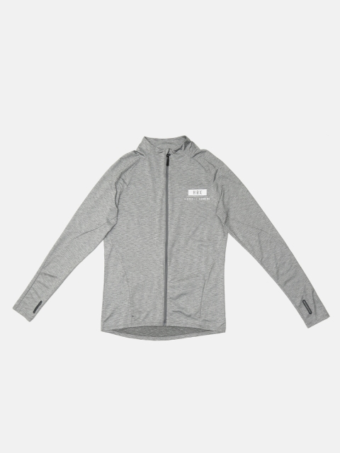 

HRX by Hrithik Roshan Men Grey Self Design Lightweight Sporty Jacket