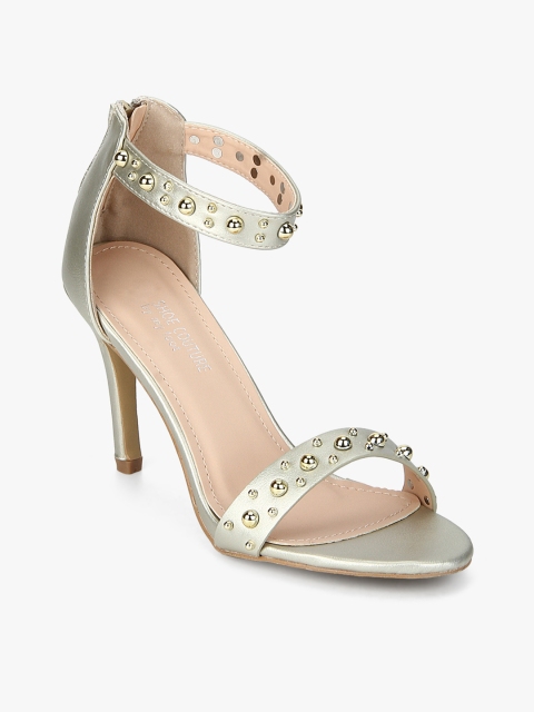 

Shoe Couture Women Gold-Toned Studded Heels