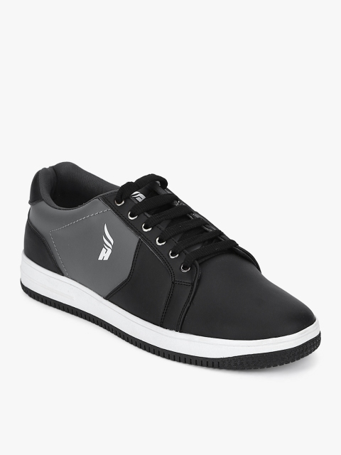 

Hoopers Men Black & Grey Colourblocked Sneakers