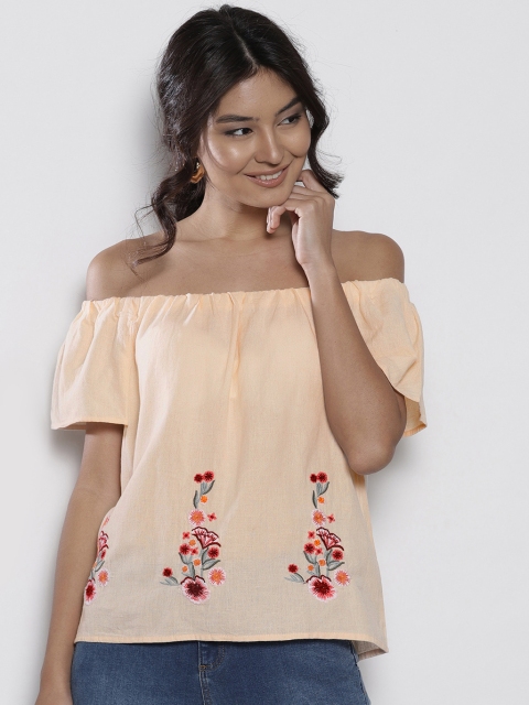 

Peach Regular Fit Casual Shirt
