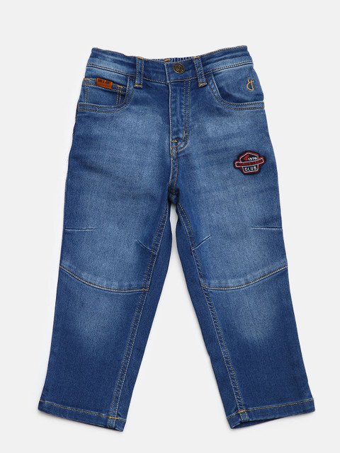 

Gini and Jony Boys Blue Regular Fit Mid-Rise Clean Look Stretchable Jeans