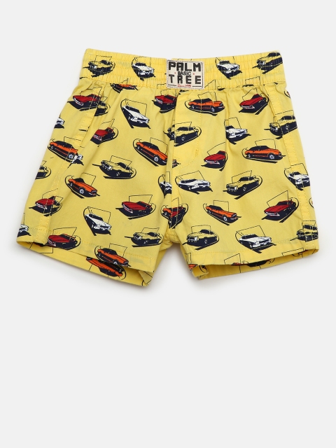 

Palm Tree Boys Yellow & Navy Blue Printed Boxers 131360691220 C303