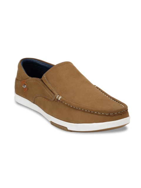 

ID Men Beige Leather Loafers