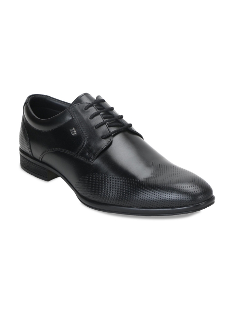 

ID Men Black Leather Formal Derbys