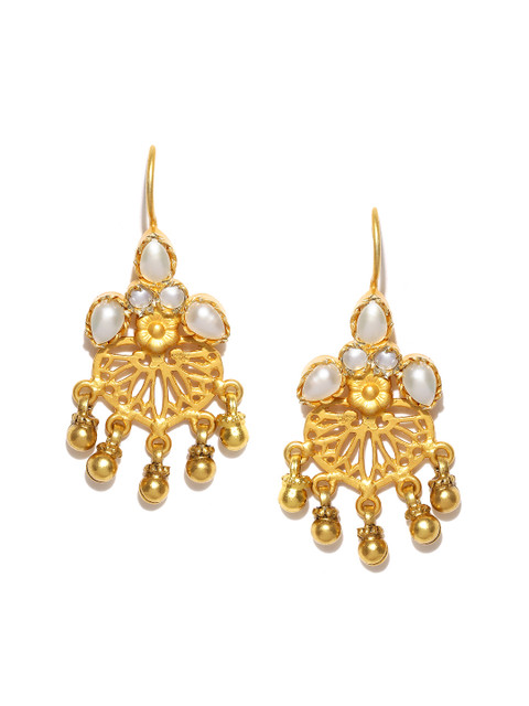

ahilya Gold-Plated Sterling Silver Drop Earrings