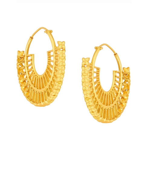 

ahilya Dakshin Collection Gold-Plated Sterling Silver Hoop Earrings
