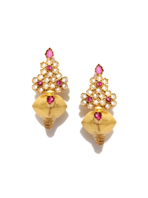 

ahilya Gold-Plated Sterling Silver Drop Earrings