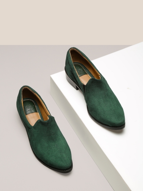 

her by invictus Women Green Cushioned Slip-Ons