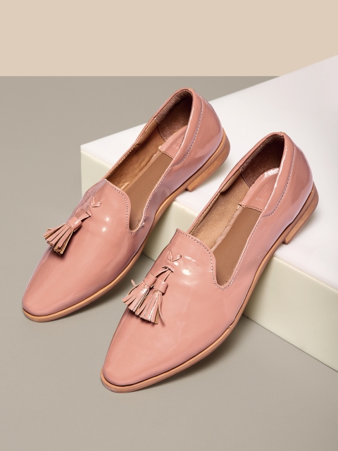 

her by invictus Women Nude-Coloured Cushioned Loafers