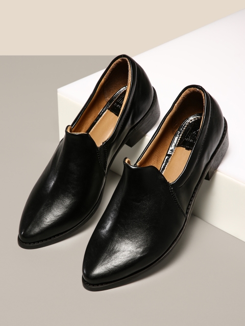 

her by invictus Women Black Cushioned Slip-On Shoes
