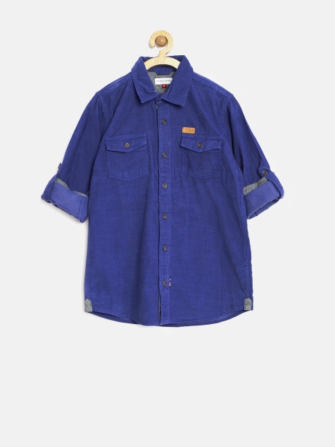 

U.S. Polo Assn. Kids Boys Blue Corduroy Shirt