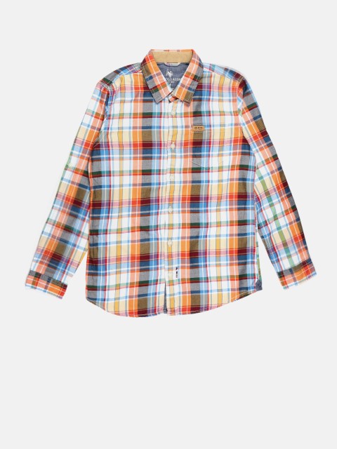 

U.S. Polo Assn. Kids Boys Multicoloured Checked Casual Shirt, Multi