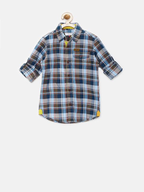 

U.S. Polo Assn. Kids Boys Blue Checked Shirt