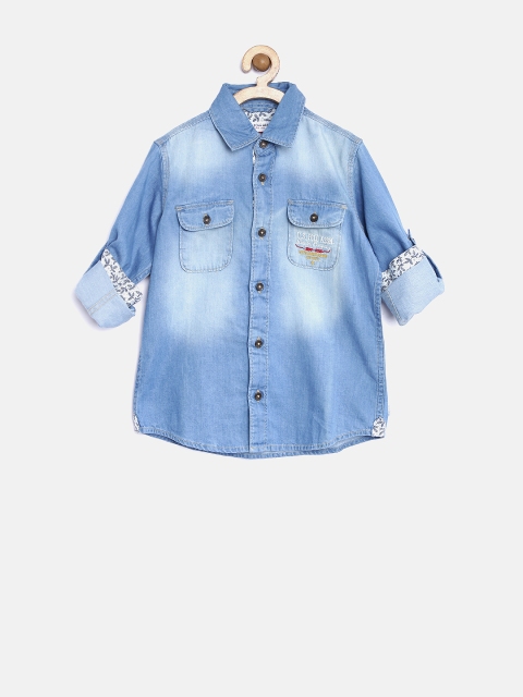 

U.S. Polo Assn. Kids Boys Blue Washed Denim Shirt