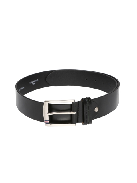 

Louis Philippe Men Black Leather Belt