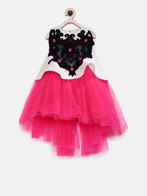 

Pink Cow Girls Pink Embellished Fit and Flare Dress
