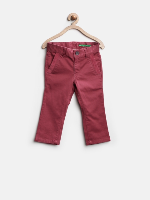 United Colors of Benetton Boys Brick Red Trousers