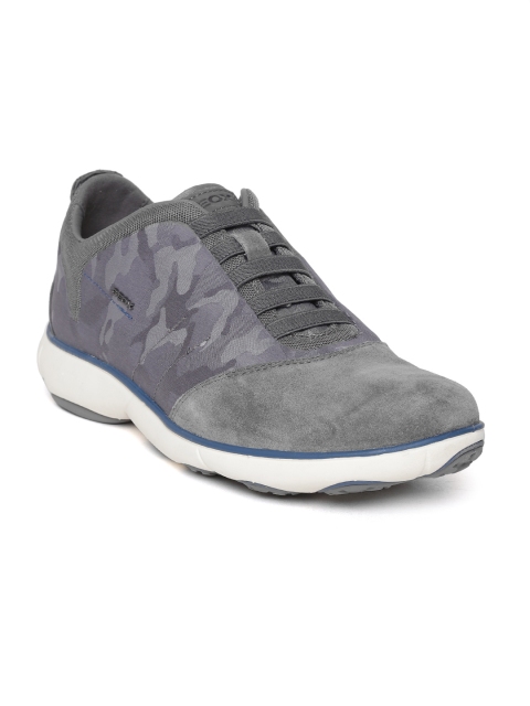 

Geox Men Grey Slip-On Sneakers